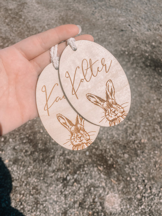 Easter Wooden Name Tags