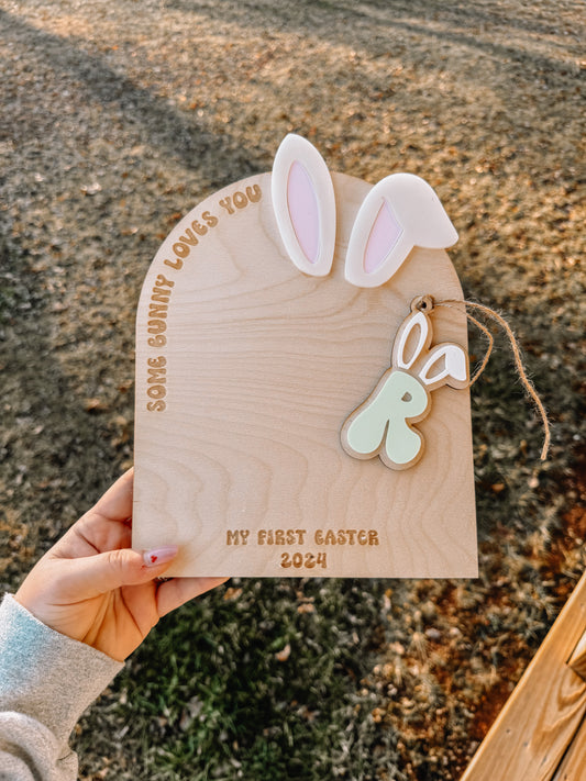 Bunny Feet Memory Keepsake with Easter Basket Tag
