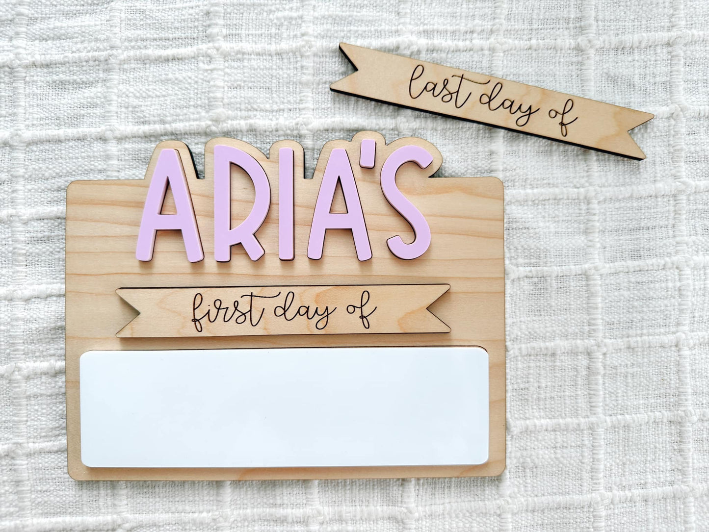 First Day/Last Day Photo Signs