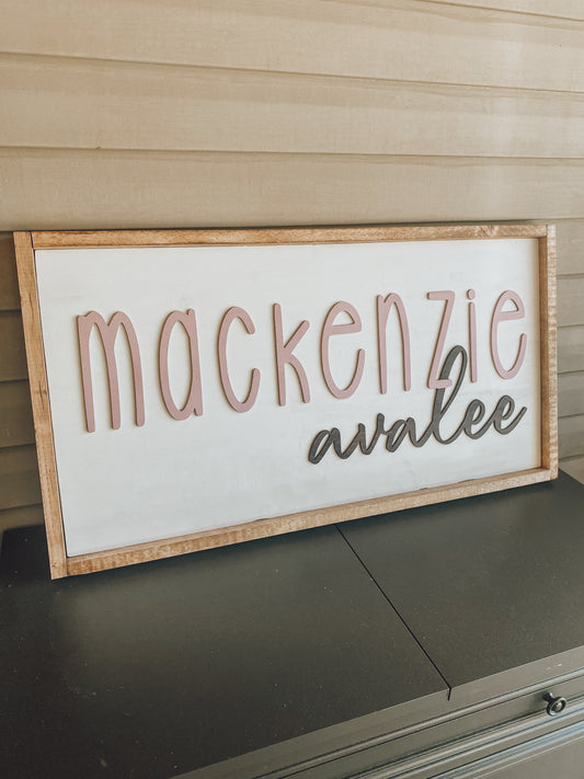 Nursery Sign Rectangle