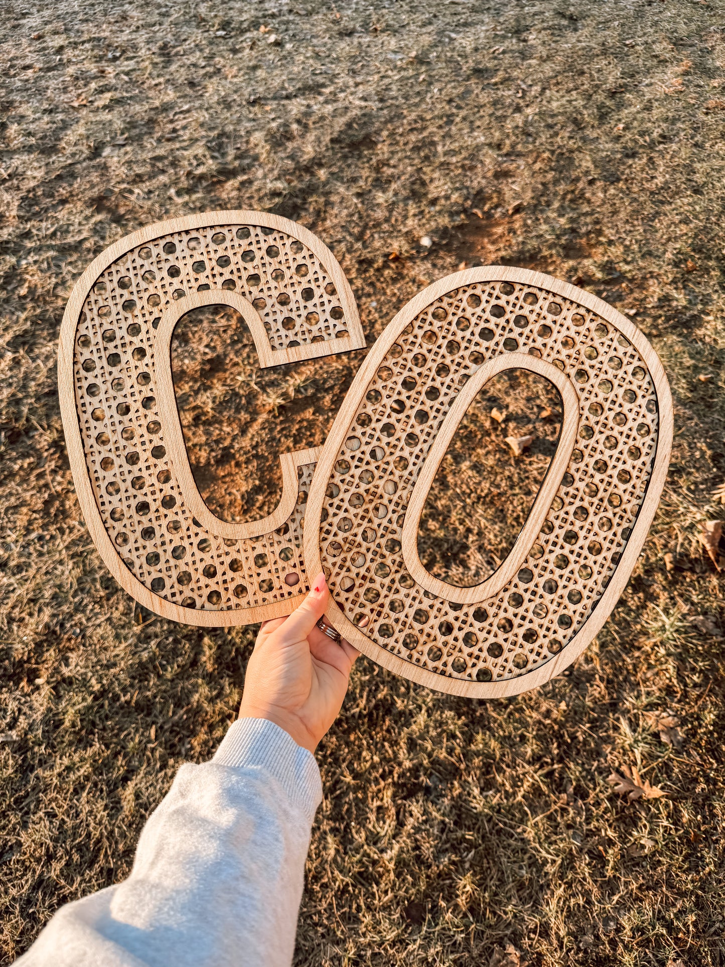 Rattan wooden Letters