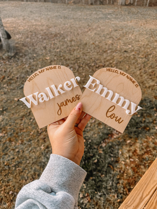 Name Announcement 3D