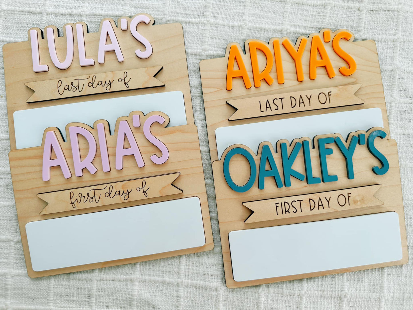 First Day/Last Day Photo Signs