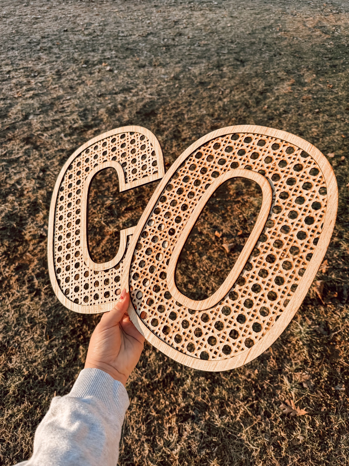 Rattan wooden Letters