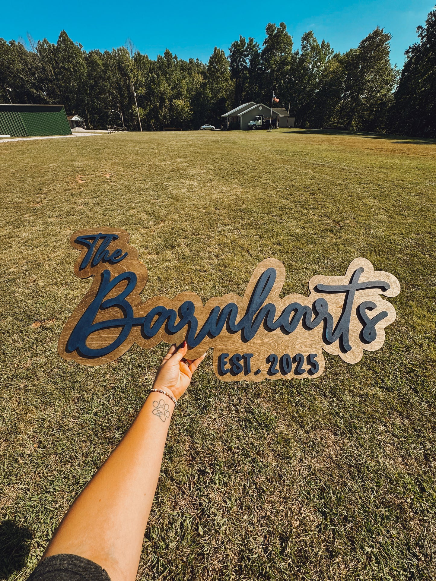 Last Name Cutout Signs