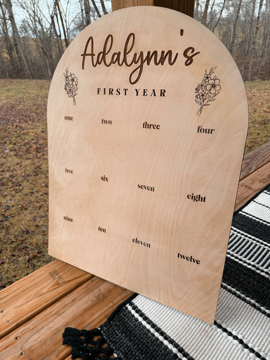 First Birthday Photo Sign