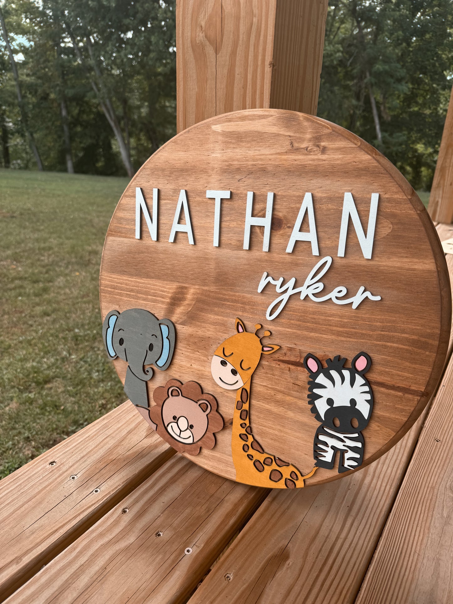 Safari Nursery Round