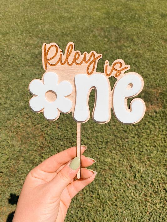 Daisy Cake Topper (1st Birthday)