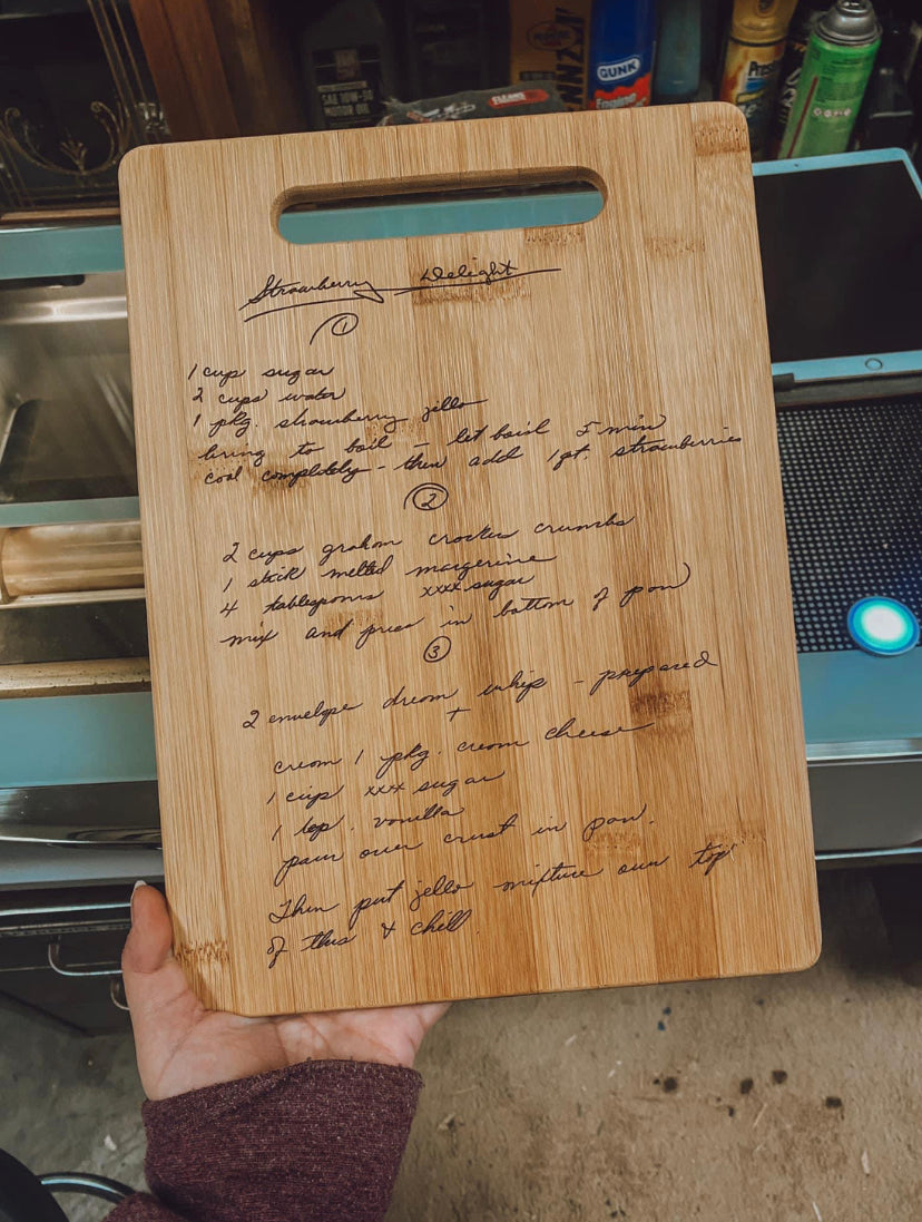 Recipe Engraved Cutting Boards