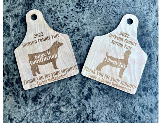 County Fair Buyer gift - Ear tag keychain