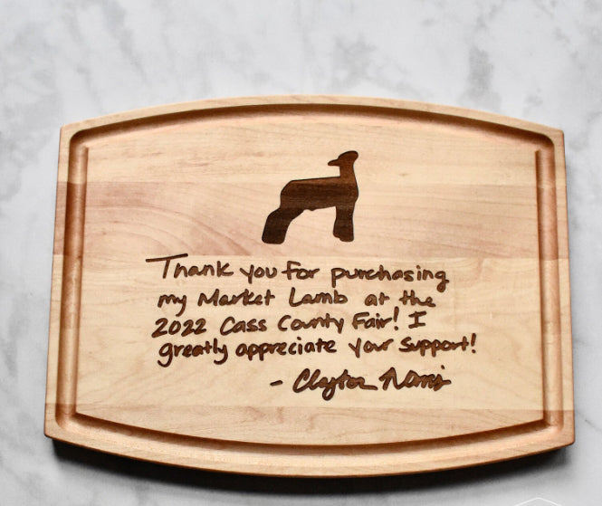 County Fair Buyers Gift - Engraved Cutting Boards