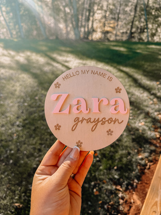 Name Announcement - Floral