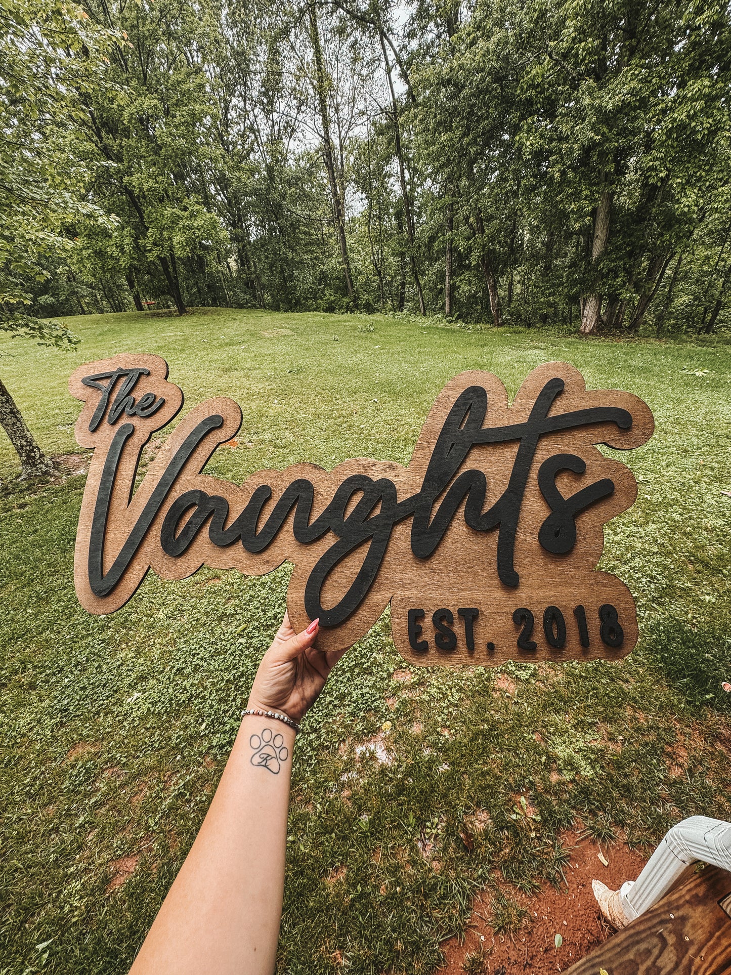 Last Name Cutout Signs