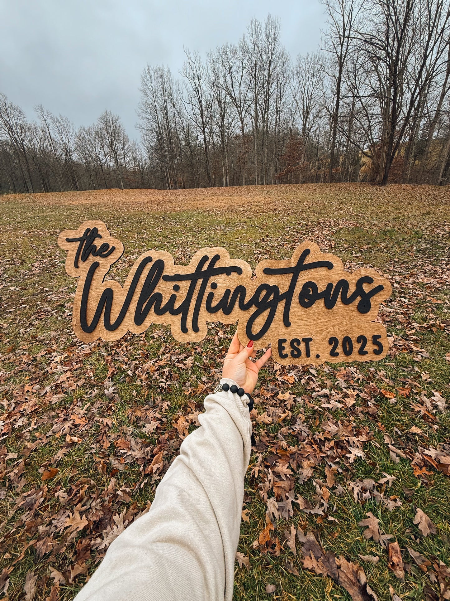 Last Name Cutout Signs